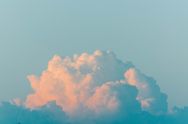 landscape photography of white clouds